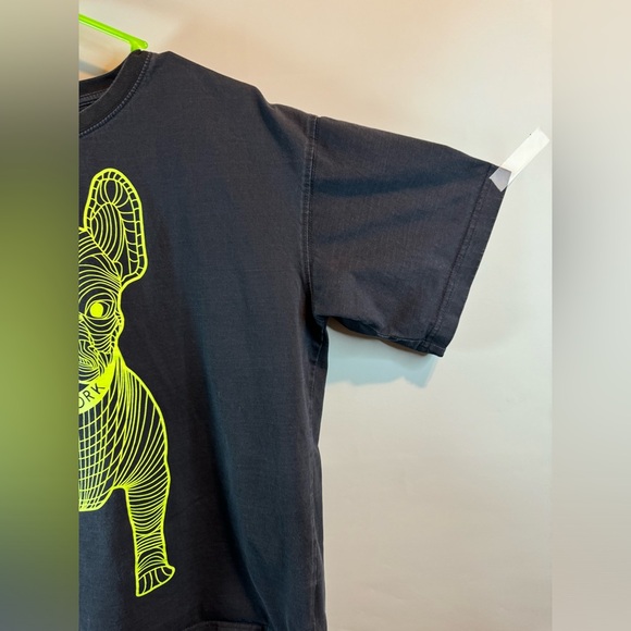 Lifework Big Radog Black /Green T Shirt Size Medium Crew Neck Short Sleeve - Picture 4 of 16